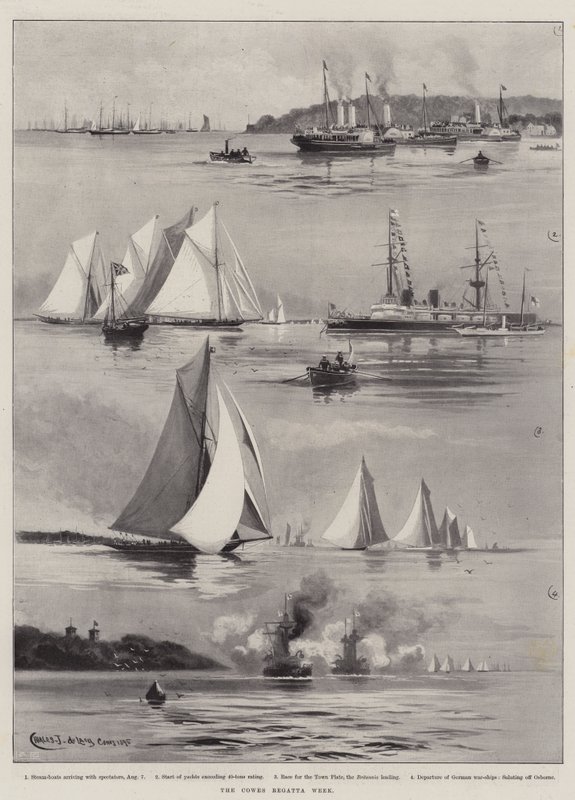 The Cowes Regatta Week by Charles John de Lacy