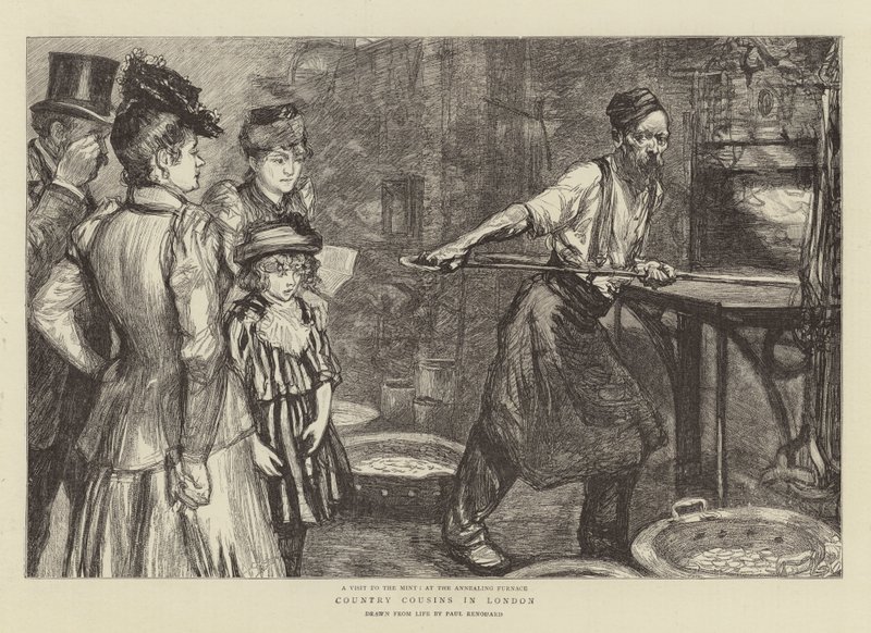 Country Cousins in London by Charles Paul Renouard