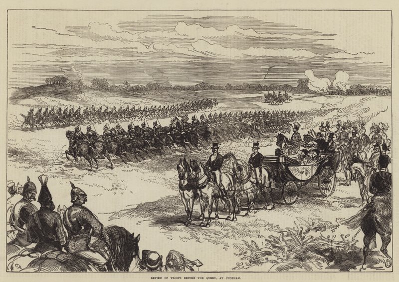 Review of Troops Before the Queen, at Chobham by Sir John Charles Robinson