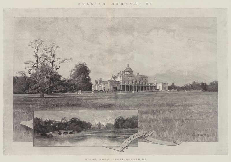 Stoke Park, Buckinghamshire by Charles Auguste Loye