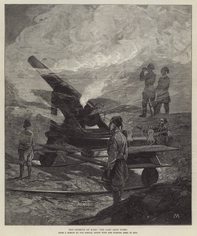The Defence of Kars, the Last Shot fired by Charles Auguste Loye