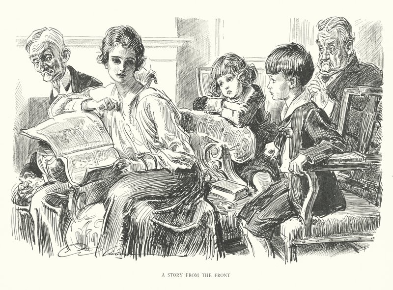 A Story from the Front by Charles Dana Gibson