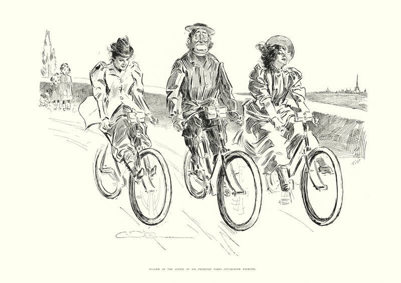 Gullem at the Advice of his Physician takes Out-of-Door Exercise by Charles Dana Gibson