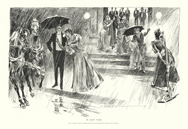 In Leap Year by Charles Dana Gibson