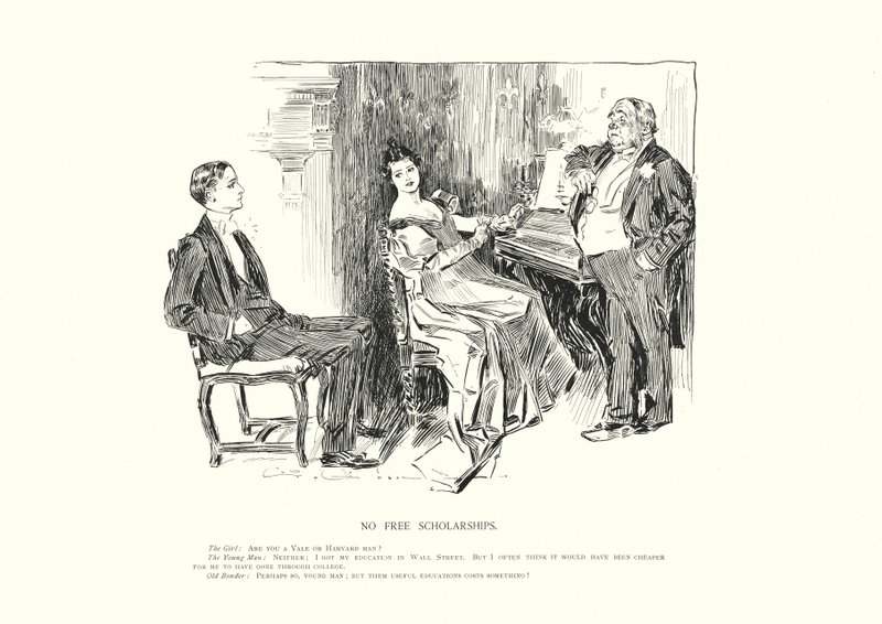 No Free Scholarships by Charles Dana Gibson