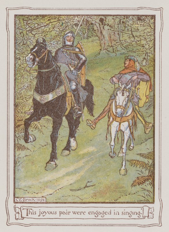 Illustration for Ivanhoe by Sir Walter Scott by Charles Edmund Brock