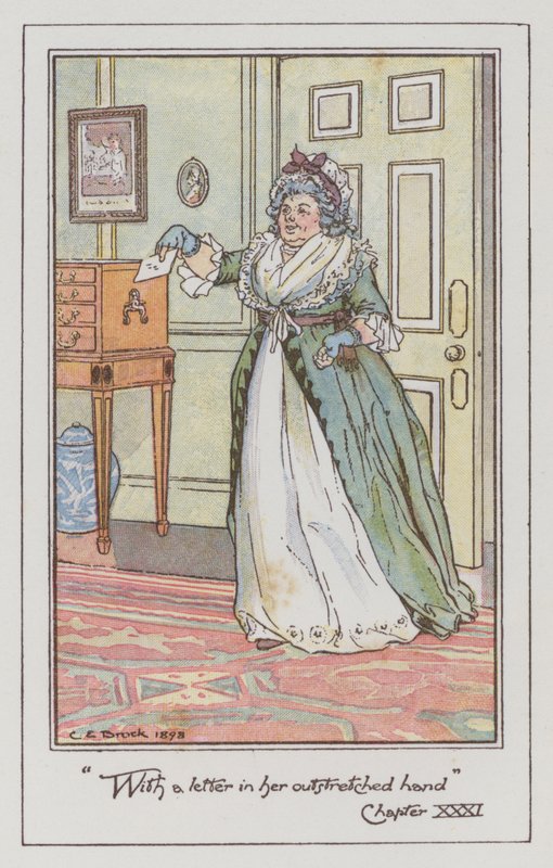 Illustration for Sense and Sensibility by Jane Austen by Charles Edmund Brock
