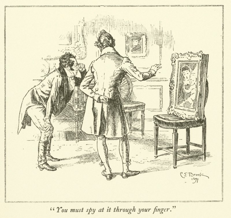 Illustration for The Essays of Elia by Charles Lamb by Charles Edmund Brock