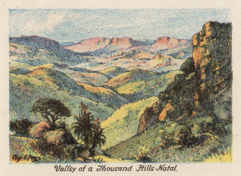 South Africa: Valley of a Thousand Hills, Natal by Charles Ernest Peers