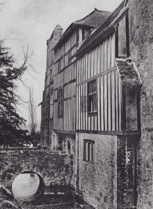 Ightham Mote (b/w photo) by Charles Essenhigh Corke