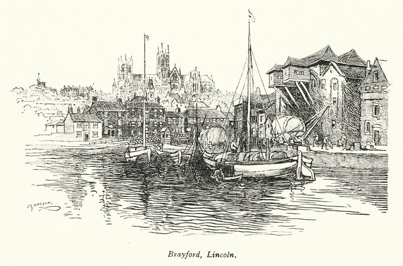Brayford, Lincoln by Charles George Harper