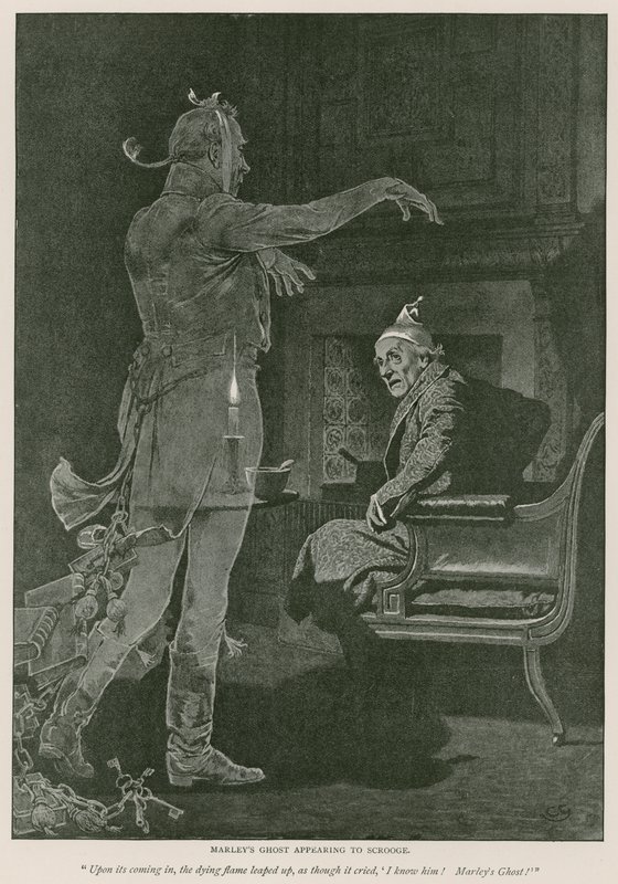Illustration for A Christmas Carol by Charles Dickens by Charles Green