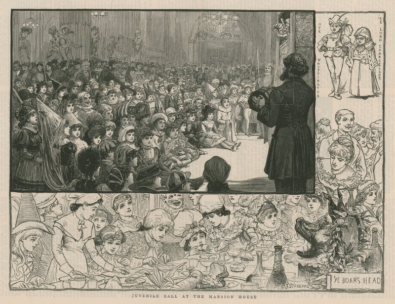 Juvenile ball at the Mansion House by Charles J. Staniland