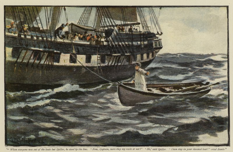 Illustration for The Rehabilitation of the Vigia, by Morley Roberts by Charles Napier Hemy
