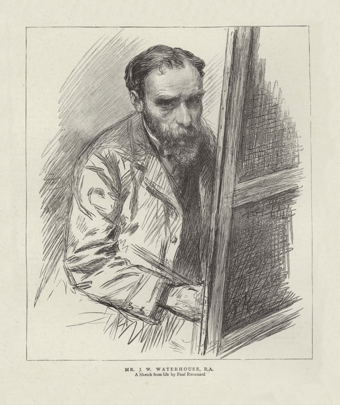 John William Waterhouse by Charles Paul Renouard