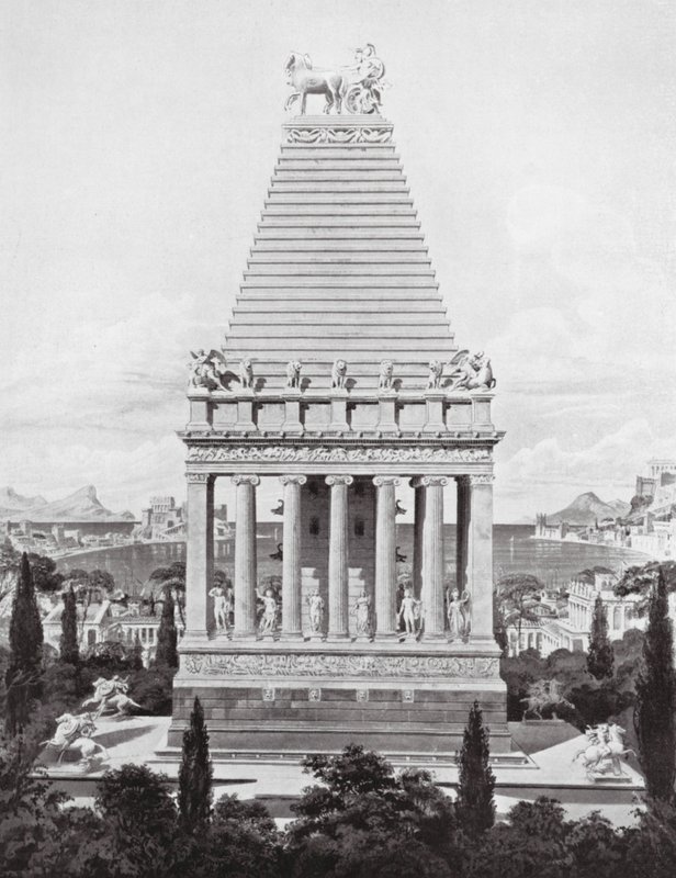 The Original Mausoleum, c 353 BC by Charles Robert (after) Cockerell