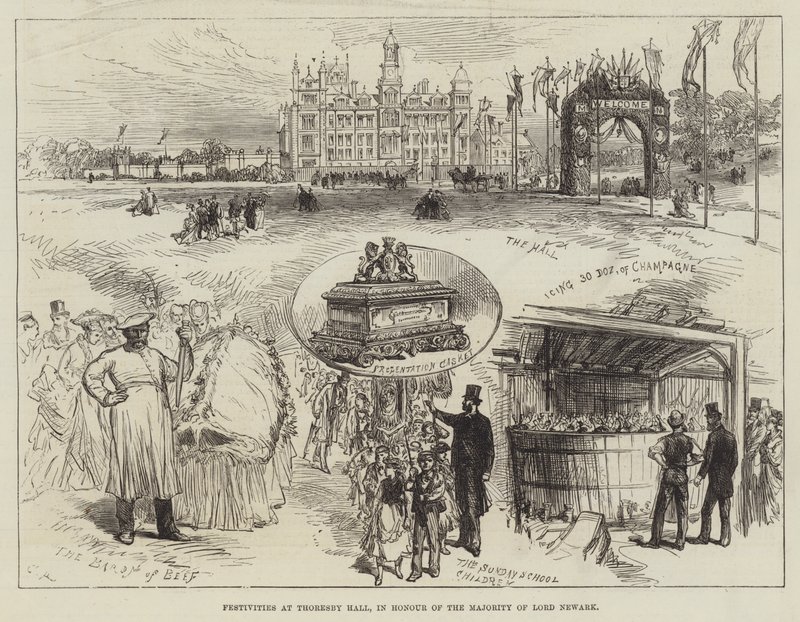 Festivities at Thoresby Hall, in Honour of the Majority of Lord Newark by Sir John Charles Robinson