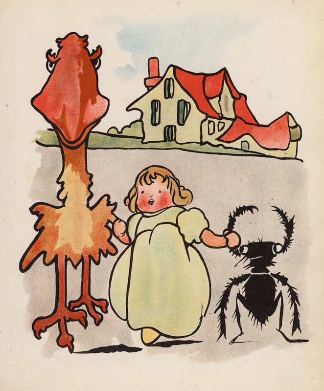 Nonsense: Baby, Bird, and Beetle Out for a Stroll by Charles Robinson