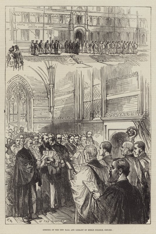 Opening of the New Hall and Library of Keble College, Oxford by Sir John Charles Robinson