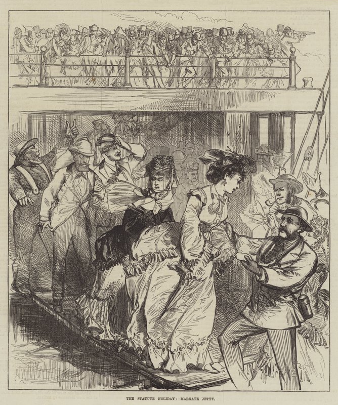 The Statue Holiday, Margate Jetty by Sir John Charles Robinson