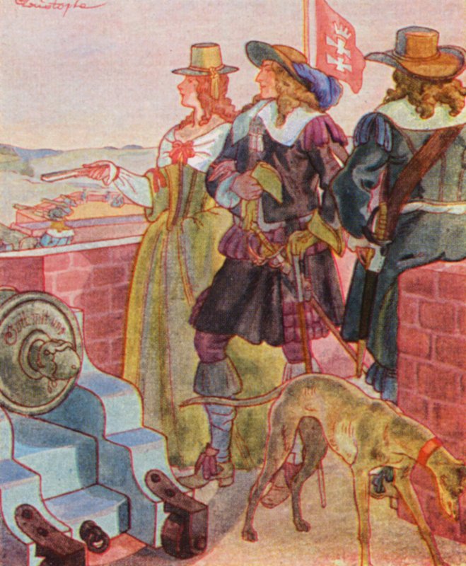 Walk on the Ramparts by Christophe (1856 1945)