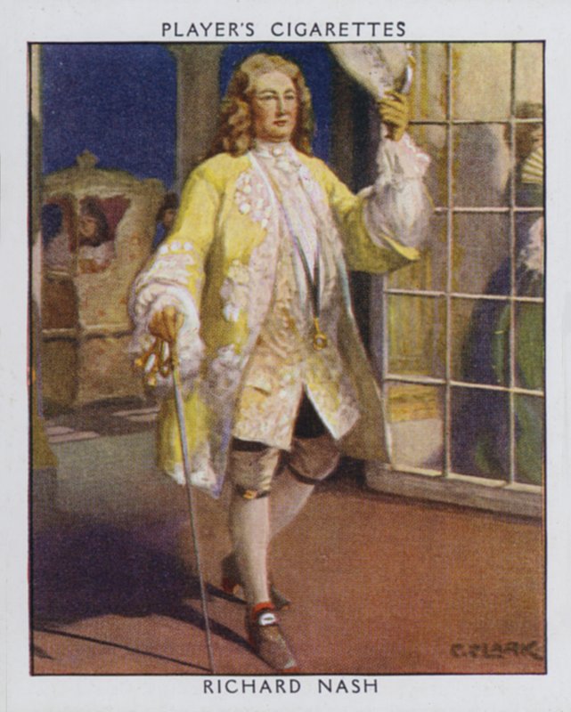 Richard Nash, Beau Nash (colour litho) by Christopher (after) Clark