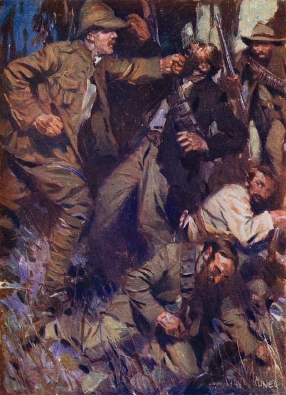 They Were Met by a Long-Armed Demon, with the Strength of Ajax, Striking Right and Left by Cyrus Cuneo
