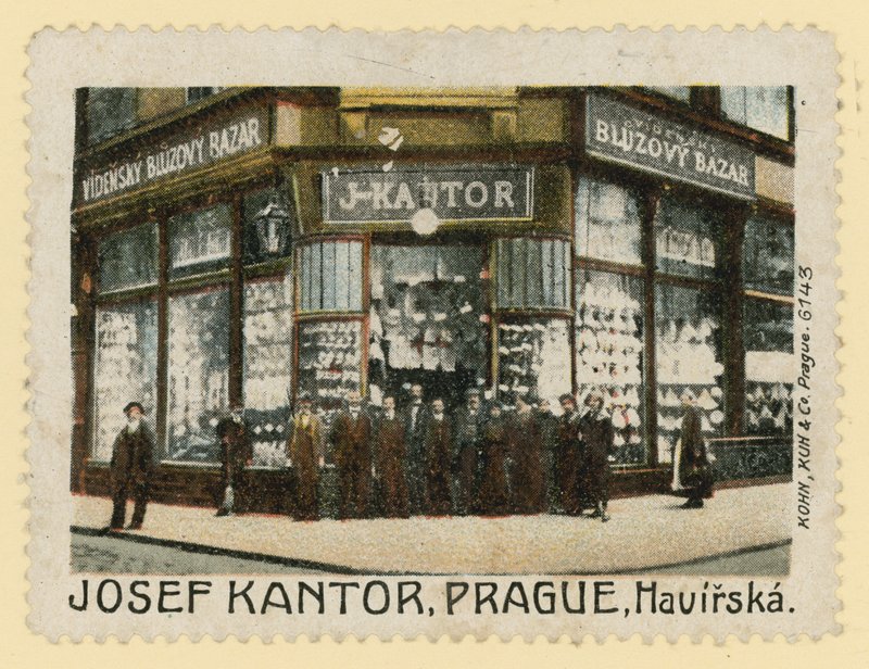 Shop Front of Josef Kantor, Prague by Czech School