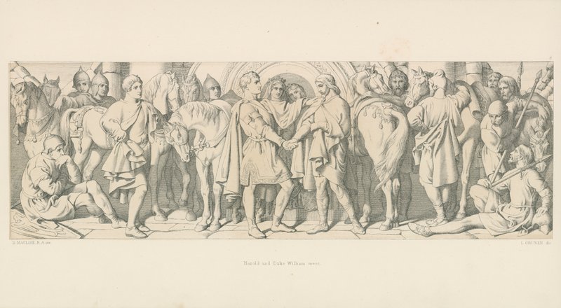 Harold and Duke William Meet by Daniel Maclise