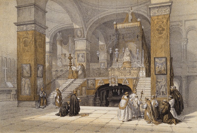Church of Annunciation, Nazareth by David (after) Roberts