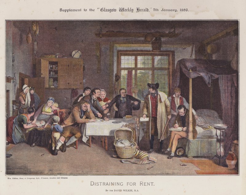 Distraining for Rent by David (after) Wilkie
