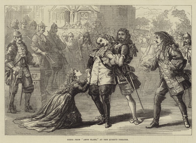Scene from Amos Clark, at the Queen
