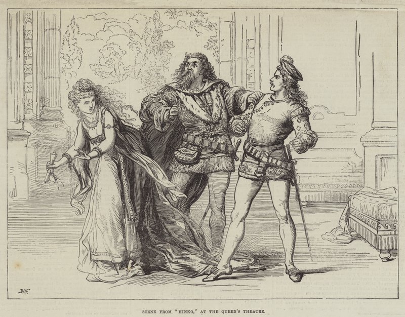 Scene from Hinko, at the Queens Theatre by David Henry Friston