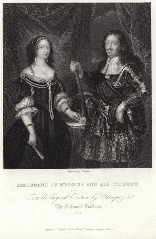 Portrait of Ferdinand of Medicis and His Consort by Diego Velázquez