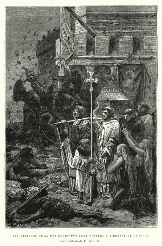 The Relics of Saint Genevieve are Carried to the Entrance of the City by Diogene Ulysse Napoleon Maillart