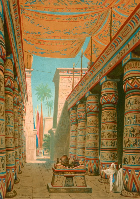Interior of a Palace of an Egyptian Ruler by Dionisio Baixeras Verdaguer