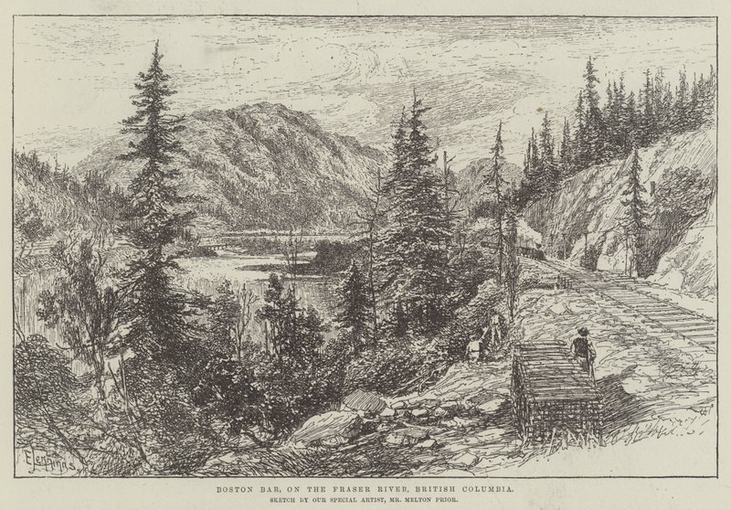 Boston Bar, on the Fraser River, British Columbia by E. Jennings