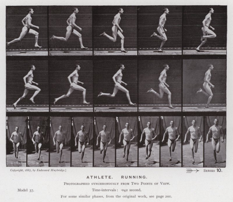 The Human Figure in Motion: Athlete, Running by Eadweard Muybridge