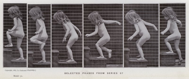 The Human Figure in Motion: Selected phases from series 87 by Eadweard Muybridge