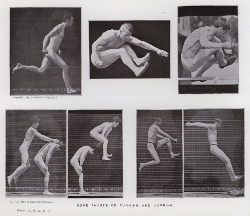 The Human Figure in Motion: Some phases of running and jumping by Eadweard Muybridge
