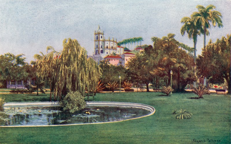 A Corner of the Praca da Gloria by Edgar L. Pattison
