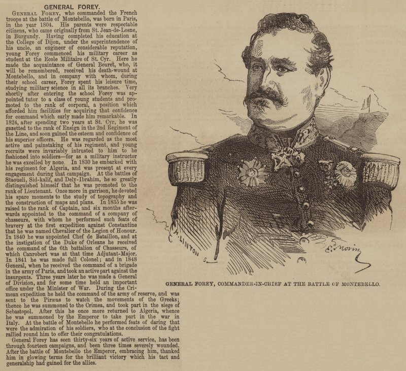 General Forey, Commander-in-Chief at the Battle of Montebello by Edmond Morin