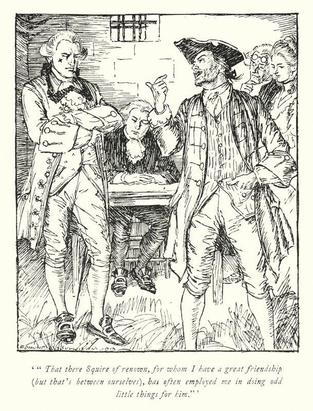 Illustration for The Vicar of Wakefield by Oliver Goldsmith by Edmund Joseph Sullivan