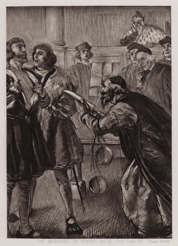 The Merchant of Venice, Act IV, Sc I by Edmund Joseph Sullivan