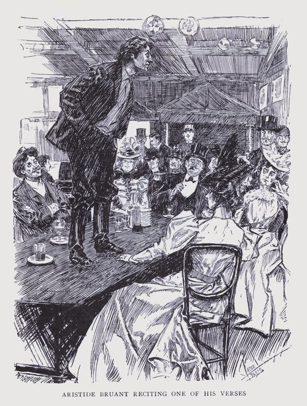 Bohemian Paris: Aristide Bruant Reciting One of His Verses by Edouard Alfred (1875 1954) Cucuel