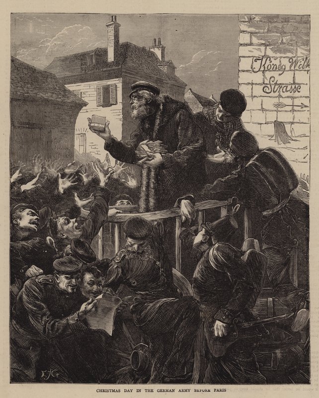 Christmas Day in the German Army before Paris by Edward John Gregory