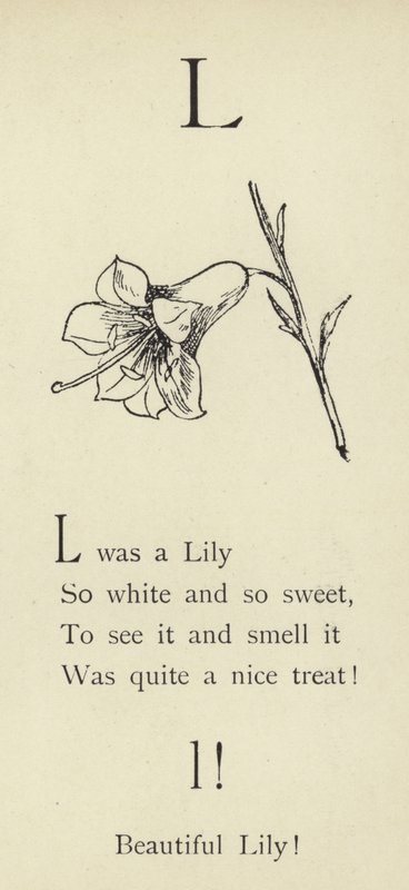 The letter L by Edward Lear