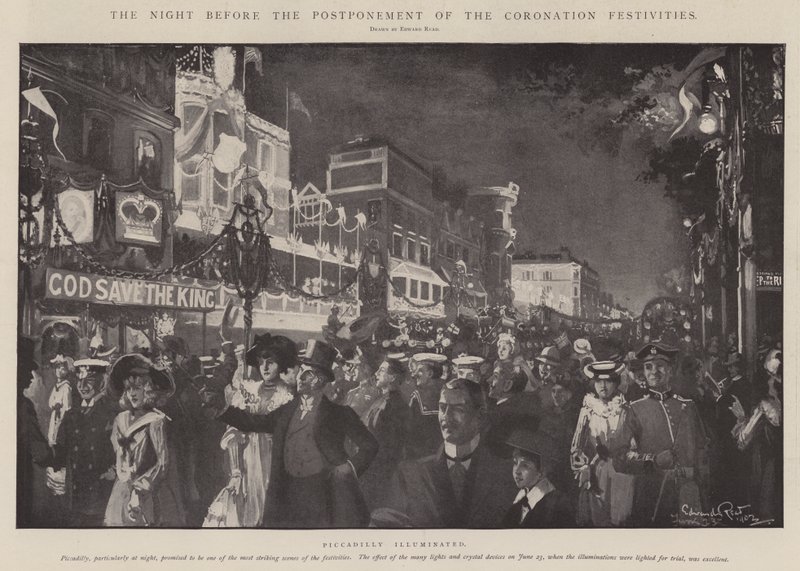 The Night Before the Postponement of the Coronation Festivities by Edward Read