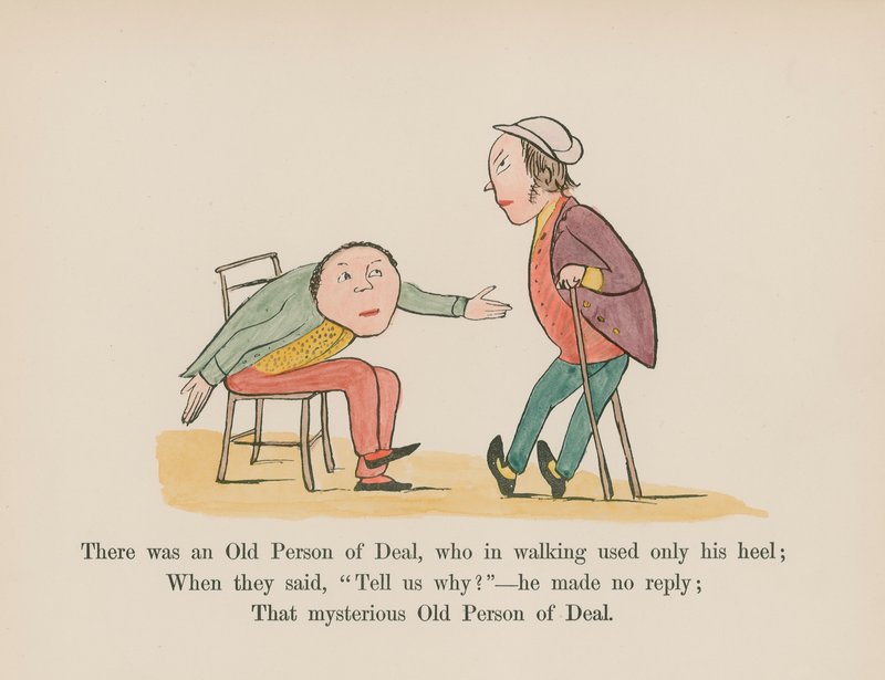There was an Old Person of Deal, who in walking used only his heel by Edward (after) Lear