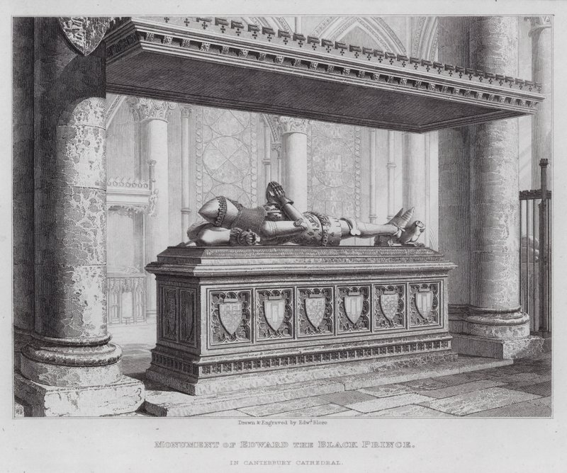 Monument of Edward the Black Prince, in Canterbury Cathedral by Edward Blore
